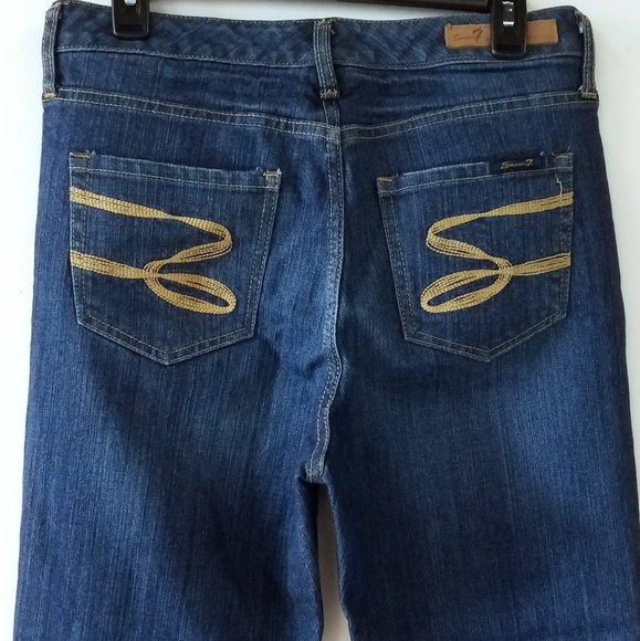 Seven 7 Bootcut Flare Womens Jeans Size 8 - Picture 5 of 8